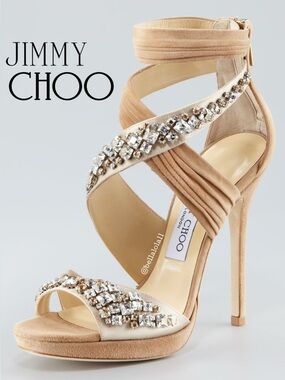 AUTHENTIC JIMMY CHOO SWAROVSKI HEELS